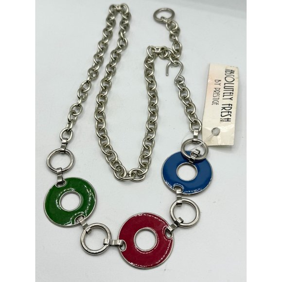 Vintage Absolutely Fresh By Prestige Enamel Chain Belt with tag main image 7